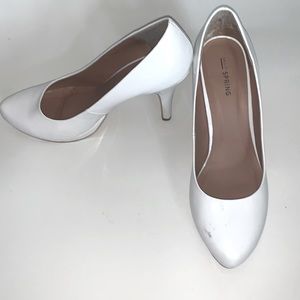 4” White High Heel